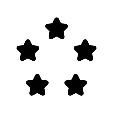 Yıldız simgesi, kalite derecesi, vektör illüstrasyonu