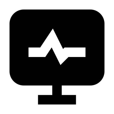 Kalp Nabzı Tıbbi simgeyi göster, vektör