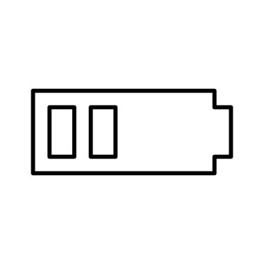 pil simgesi, vektör illüstrasyonu