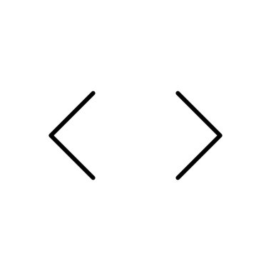 Kısa kod simgesi, vektör illüstrasyonu