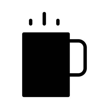 kahve simgesi, vektör illüstrasyonu