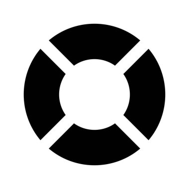  Yaşam Güvenliği simgesi, vektör illüstrasyonuna yardım et