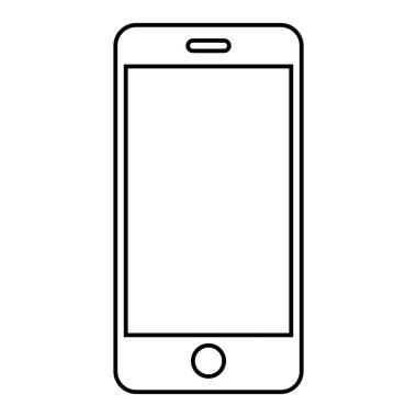 Smartphone Simgesi, vektör illüstrasyonu