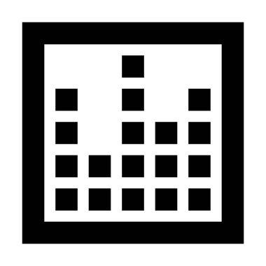 Ses Seviyeleri simgesi, vektör illüstrasyonu