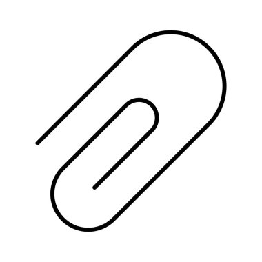 kağıt ataç simgesi, vektör illüstrasyonu