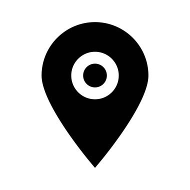 konum pin simgesi, vektör illüstrasyonu