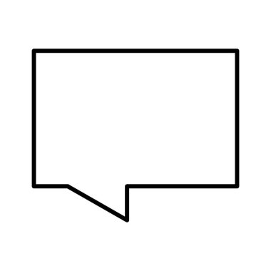 konuşma balonu simgesi, vektör illüstrasyonu