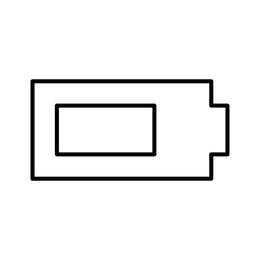 pil simgesi, vektör illüstrasyonu