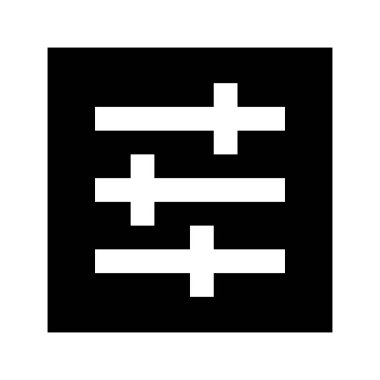 Kaydırıcı Fader Karıştırıcı simgesi, vektör illüstrasyonu