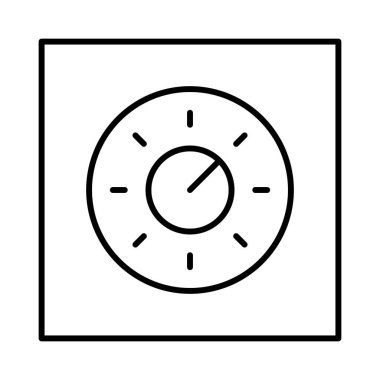 Beyaz arkaplanda Kalkan simgesini kilitle, vektör illüstrasyonu