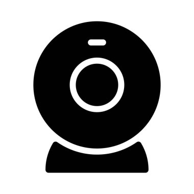 Webcam Elektronik simgesi, vektör illüstrasyonu