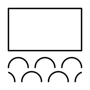 Sinema simgesi, vektör illüstrasyonu