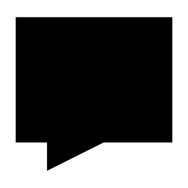  konuşma balonu simgesi, vektör illüstrasyonu