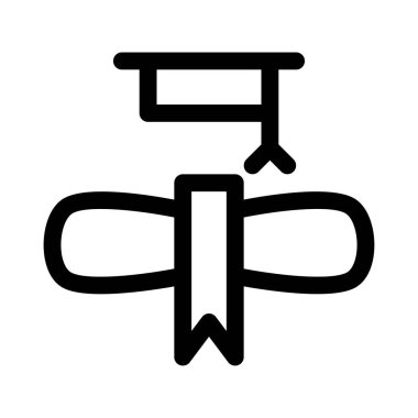 Rozet simgesi, vektör illüstrasyonu