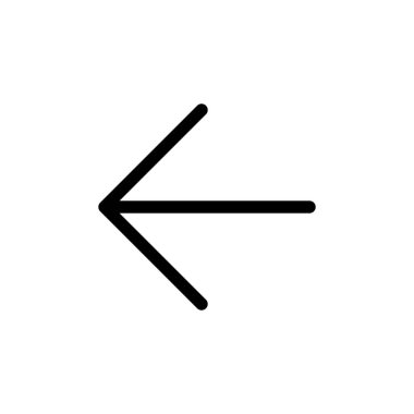 Sol Ok simgesi, vektör