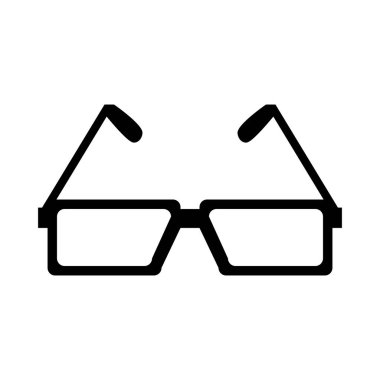 gözlük simgesi, vektör illüstrasyonu