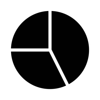 Pasta çizelgesi simgesi, vektör illüstrasyonu