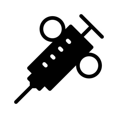 Enjeksiyon Tıp simgesi, vektör illüstrasyonu