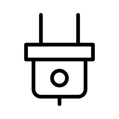 Güç Eklentisi simgesi, vektör illüstrasyonu 