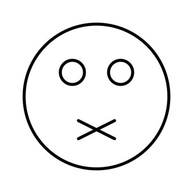 Yokluk simgesi, vektör illüstrasyonu