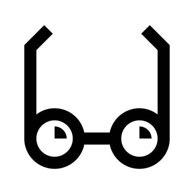 gözlük simgesi, vektör illüstrasyonu