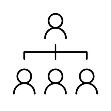 Durum haritası hiyerarşi simgesi, vektör illüstrasyonu