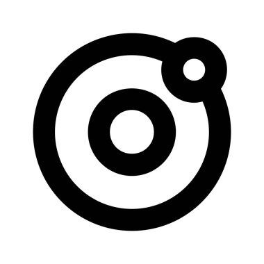  Güneş Sistemi simgesi, vektör illüstrasyonu