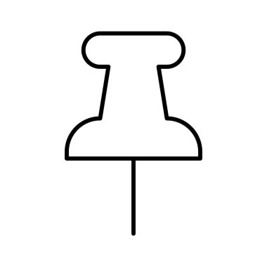 pin simgesi, vektör illüstrasyonu