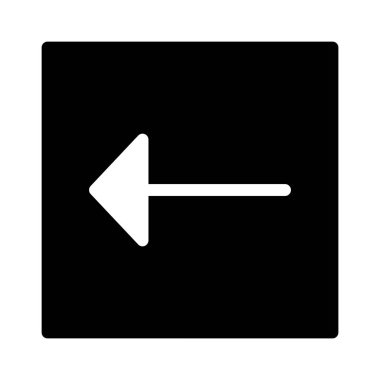 Sol Ok simgesi, vektör