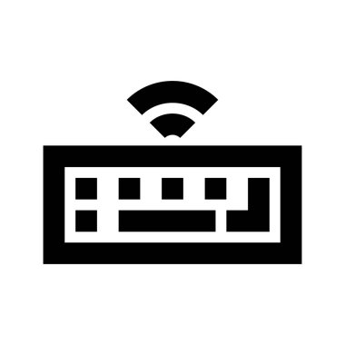  Klavye simgesi, vektör illüstrasyonu