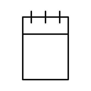 Notlar Eğitim simgesi, vektör illüstrasyonu