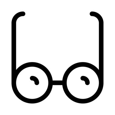 gözlük simgesi, vektör illüstrasyonu