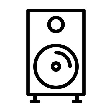 Hoparlör simgesi, vektör illüstrasyonu