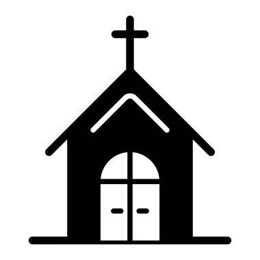 Kilise simgesi, vektör illüstrasyonu