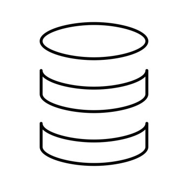 Veritabanı Bilgisayar simgesi, vektör illüstrasyonu