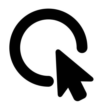 Beyaz arkaplanda hedef simgesi, vektör illüstrasyonu