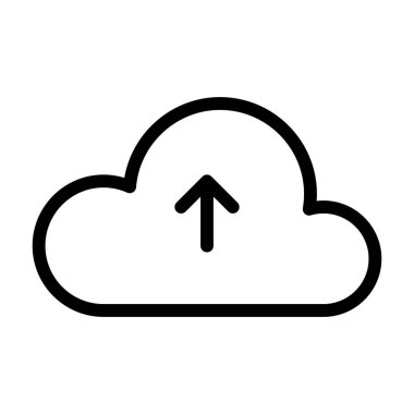 Beyaz arkaplan, vektör illüstrasyonuna simge yükle