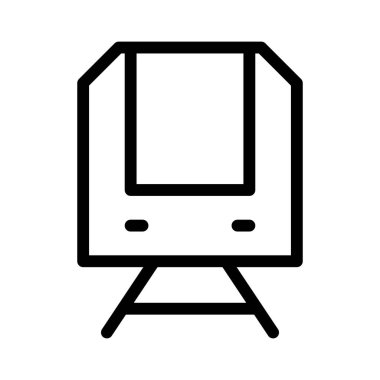 Metro simgesi, vektör illüstrasyonu