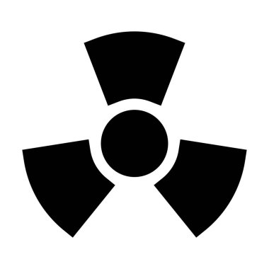 Radyoaktif sembol, vektör çizimi