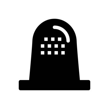  Parmak Şapkası Çamaşır Makinesi simgesi, vektör 