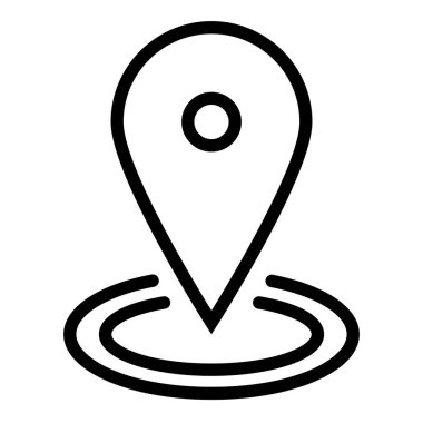 Yer simgesi, vektör illüstrasyonu