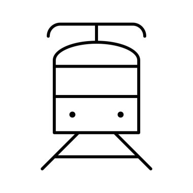 tren simgesi, vektör illüstrasyonu