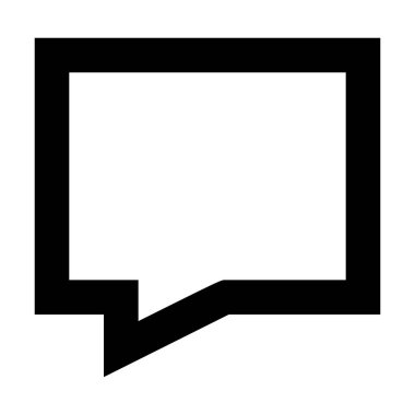  konuşma balonu simgesi, vektör illüstrasyonu