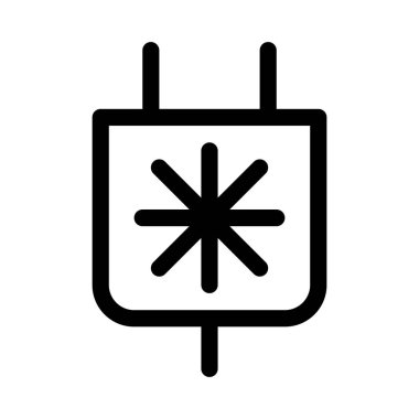 Güneş enerjisi simgesi, vektör illüstrasyonu