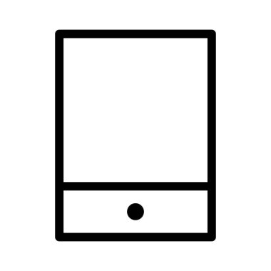 Tablet Ortam simgesi, vektör illüstrasyonu
