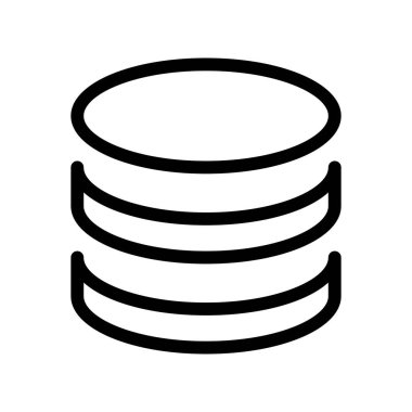 Bozuk para simgesi, vektör illüstrasyonu