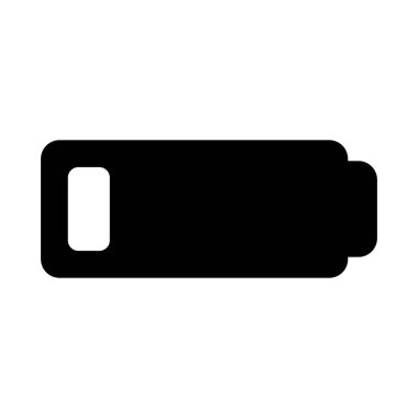 Boş Batarya simgesi, vektör illüstrasyonu