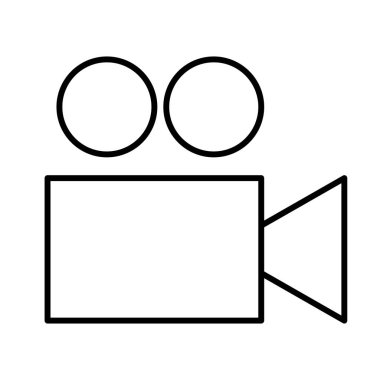 Video Kamera simgesi, vektör