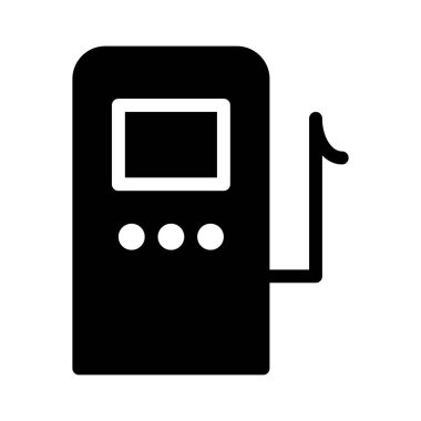 benzin istasyonu simgesi, vektör illüstrasyonu 