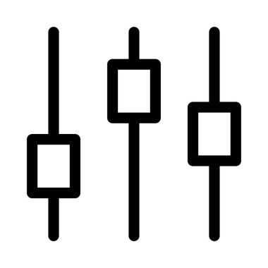 Ayarlar Kaypak simgesi, vektör illüstrasyonu